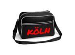 multifanshop Retrotasche - Köln - Textmarker - Druck rot - Tasche