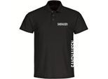 multifanshop Poloshirt - Sandhausen - Brust & Seite - Druck weiß - Polo