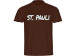 multifanshop Herren T-Shirt - St. Pauli - Textmarker - Druck weiß - Männer