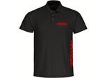 multifanshop Poloshirt - Unterhaching - Brust & Seite - Druck rot - Polo