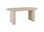 Mid.you Esstisch, Eiche, Holzwerkstoff, oval, Säule, 180x75x90 cm, Esszimmer, Tische, Esstische, Esstische oval