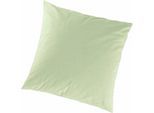 Kissenbezug PRIMERA "Primera Mako-Feinjersey Kissenbezug im Doppelpack", grün (limette), B:40cm L:40cm, Feinjersey, Obermaterial: 95% Baumwolle, 5% Elasthan, Kissenbezüge, Kissenbezug, In vielen Uni-Tönen