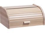 Brotkasten ZELLER PRESENT "40 x 28 x 18 cm", braun, Lebensmittelaufbewahrungsbehälter, Brotkasten