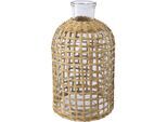 Creativ home Tischvase »Vase aus Glas« mit Mesh-Überzug