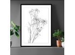 queence Bild »Dana« Pflanzen Pflanzenbilder Schwarz-Weiss