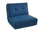Mid.you Schlafsessel, Blau, Textil, 70x61x80 cm, Liegefunktion, Wohnzimmer, Sofas & Couches, Schlafsofas, Schlafsessel