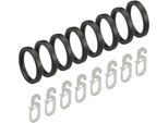 Gardinenring LIEDECO, schwarz, Ø:1,6cm, Materialmix, Gardinenbefestigungen, für Gardinenstangen Ø 16 mm