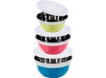 Schüssel KING "AROMI", bunt (blau, grün, rosa), Edelstahl, Schüsseln, Schüssel, ineinander stapelbar
