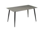 Mid.you Esstisch, Hellgrau, Metall, Keramik, rechteckig, konisch, 80x76x140 cm, Esszimmer, Tische, Esstische, Esstische Keramik