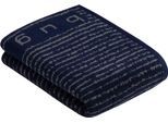 Duschtuch BUGATTI "Tiago", blau (marine blau), B:67cm L:140cm, Walkfrottee, Obermaterial: 100% Baumwolle, Handtücher, besonders saugfähig