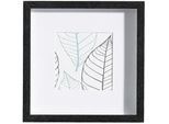 Bilderrahmen , Schwarz , Holz, Glas , quadratisch , 23x23x3 cm , Fsc , Passepartout , Bilder & Rahmen, Bilderrahmen, Bilderrahmen & Fotorahmen