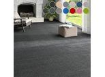 Teppichboden MY HOME "Zephyra, Schlinge, Made in Netherlands", grau (anthrazit), B:400cm H:8mm L:725cm, Kunstfaser, Teppiche, Uni Farben, Breite 400 cm, strapazierfähig, Wohnzimmer, Schlafzimmer