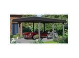 Einzelcarport SKANHOLZ "Wendland", grau (dunkelgrau), B/H/T: 210cm x, Carports