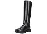 Stiefel NERO GIARDINI "Nero Giardini Stiefel Leder/Textil", Damen, Gr. 41, schwarz, Leder, Textil, Schuhe Stiefel