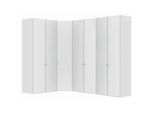 Jutzler Eckkleiderschrank , Weiß, Weiß Hochglanz , Holzwerkstoff , 4 Fächer , 196x236x296 cm , Typenauswahl, Beimöbel erhältlich, umfangreiches Zubehör erhältlich, in verschiedenen Holzarten erhältlich, in verschiedenen Größen erhältlich, in verschiedenen Holzdekoren erhältlich, individuell planbar , Schlafzimmer, Kleiderschränke, Eckschränke