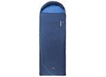 Grüezi Bag - Biopod Wolle Camp Cotton Comfort - Kunstfaserschlafsack Gr bis 191 cm Körpergröße - 225 x 80 cm Zip: Left Blau