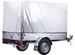 PKW-Anhänger STEMA "Basic 750 Kippsdeichsel", silber (silberfarben), KFZ-Anhänger, Topseller