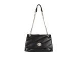 Schultertasche JOOP JEANS "frizzare emma shoulderbag shf", Mädchen, Gr. B/H/T: 29cm x 17cm x 11cm, schwarz, Polyurethan (PU), Taschen Schultertasche