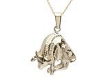 Kette mit Anhänger OSTSEE-SCHMUCK "Ostsee-Schmuck Kette mit Anhänger Tierkreiszeichen Stier" Gr. 45, gold, Halsketten, Damen, 45cm, Gelbgold 333, L: 42