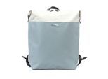 Laptoprucksack 7CLOUDS "Wenuv 7.1", Damen, Gr. B/H/T: 29cm x 37cm x 10cm, onesize, weiß (grau, sanftes weiß), Polyethylen, Tarpaulin, Rucksäcke Laptoprucksack, mit recyceltem PET
