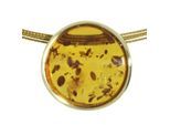 Kette mit Anhänger OSTSEE-SCHMUCK "Ostsee-Schmuck Halsreif mit Anhänger Gleiter-Frouke 16 mm" Gr. 45, gold, Halsketten, Damen, 45cm, Gelbgold 333, L: 42