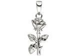 Blumenanhänger JOBO "Anhänger Rose", silber (silber 925), Schmuckanhänger, Damen, Silber 925 (Sterlingsilber), 925 Silber