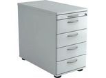 Venda Anstellcontainer , Grau , Metall , 5 Schubladen , 42.8x72-76x80 cm , Fsc, DIN EN ISO 14001 , Beimöbel erhältlich , Büromöbel, Büromöbel-Sets & Büromöbel-Serien, Büromöbelserien