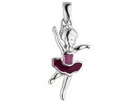 Kettenanhänger JOBO "Anhänger Ballerina", silber (silber 925), Schmuckanhänger, Damen, Silber 925 (Sterlingsilber), Kettenanhänger, 925 Silber