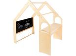 Spielhaus PINOLINO "Thilda", beige (natur), Spielhäuser, KinderB:119cm H:122cm T:9cm, Holz, Spielhaus, B:119cm H:122cm T:9cm
