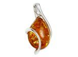 Kettenanhänger OSTSEE-SCHMUCK "Ostsee-Schmuck Anhänger Romy Anhänger Romy", weiß, Schmuckanhänger, Damen, 24 x 12mm, Silber 925 (Sterlingsilber), 1,6 g, Kettenanhänger