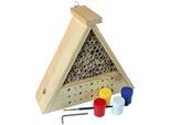 Insektenhotel WINDHAGER "Bausatz Bee", beige (natur), B:16,5cm H:27cm T:10,5cm, Massivholz, Insektenhotels, Insektenhotel, BxTxH: 16,5x10,5x27 cm