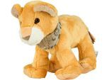 Kuscheltier STERNTALER "Löwe Leo M", gelb (mattgelb), Plüschfiguren, KinderH:18cm, Baumwolle, Polyester, Kuscheltier, H:18cm