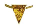 Kette mit Anhänger OSTSEE-SCHMUCK "Ostsee-Schmuck Halsreif mit Anhänger Gleiter-Classic 29x22 mm" Gr. 45, gold, Halsketten, Damen, 45cm, Gelbgold 333, L: 42