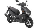 Motorroller LUXXON "F18", schwarz (schwarz, schwarz), Motorroller, 45 km/h, 2 Sitzplätze, für Erwachsene, Sportliches Design, 4-Takt Motor, B:71cm H:118cm L:185cm