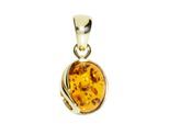 Kettenanhänger OSTSEE-SCHMUCK "Ostsee-Schmuck Anhänger Melanie Anhänger Melanie", gelb, Schmuckanhänger, Damen, 18 x 10mm, Gelbgold 333, 1,1 g, Kettenanhänger