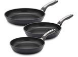 Pfannen-Set KRÜGER "Delta", schwarz, Pfannen, Ø 20/24/28 cm, Induktion