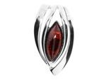 Kettenanhänger OSTSEE-SCHMUCK "Ostsee-Schmuck Anhänger Gleiter-Rana Anhänger Gleiter-Rana", weiß, Schmuckanhänger, Damen, 24 x 13mm, Silber 925 (Sterlingsilber), 3,4 g, Kettenanhänger