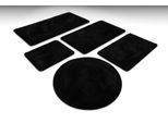 Badematte WECON HOME BASICS "Joris", schwarz, H:20mm, Polyester, Badematten, Badematte, waschbar, viele Größen, Badezimmerteppich, uni