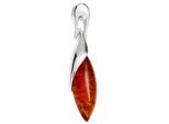 Kettenanhänger OSTSEE-SCHMUCK "Ostsee-Schmuck Anhänger Rosali Anhänger Rosali", weiß, Schmuckanhänger, Damen, 50 x 11mm, Silber 925 (Sterlingsilber), 5,9 g, Kettenanhänger