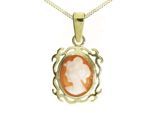 Kette mit Anhänger OSTSEE-SCHMUCK "Ostsee-Schmuck Kette mit Anhänger Konstanze" Gr. 42, gold, Halsketten, Damen, 42cm, Gelbgold 333, L: 42