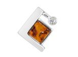 Kettenanhänger OSTSEE-SCHMUCK "Ostsee-Schmuck Anhänger Gleiter-Diane Anhänger Gleiter-Diane", weiß, Schmuckanhänger, Damen, 19 x 16mm, Silber 925 (Sterlingsilber), 2,5 g, Kettenanhänger