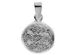 Kettenanhänger OSTSEE-SCHMUCK "Ostsee-Schmuck Anhänger Hiddensee 13 mm rund", weiß, Schmuckanhänger, Damen, 21 x 13mm, Silber 925 (Sterlingsilber), 2 g, Kettenanhänger