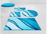 Badematte GRUND "Belize, Badvorleger, Badezimmer Teppich, sehr weich" Gr. 3, blau (türkis), H:20mm, Polyacryl, Badematten, Badematte, weiche Haptik, auch als 3 teiliges Set erhältlich, Made in Europe