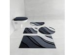 Badematte GRUND "Belize, Badvorleger, Badezimmer Teppich, sehr weich", grau, H:20mm, Polyacryl, Badematten, Badematte, weiche Haptik, auch als 3 teiliges Set erhältlich, Made in Europe