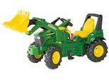 Tretfahrzeug ROLLY TOYS "John Deere 7930", grün, Tretfahrzeuge, KinderB:52,5cm H:52,5cm T:146cm, Kunststoff, Kindertraktor mit Lader und Luftbereifung, B:52,5cm H:52,5cm T:146cm