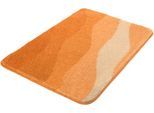 Badematte KLEINE WOLKE "Malena", braun (rost), H:20mm, Polyacryl, Badematten, Badematte, Badteppich, modernes Wellen Design, Farbverlauf, waschbar