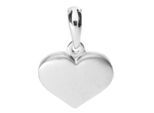 Kettenanhänger OSTSEE-SCHMUCK "Ostsee-Schmuck Anhänger Herz 15 mm Anhänger Herz 15 mm", weiß, Schmuckanhänger, Damen, 22 x 15mm, Silber 925 (Sterlingsilber), 1,5 g, Kettenanhänger
