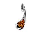 Kettenanhänger OSTSEE-SCHMUCK "Ostsee-Schmuck Anhänger Jeanne Anhänger Jeanne", weiß, Schmuckanhänger, Damen, 29 x 10mm, Silber 925 (Sterlingsilber), 2 g, Kettenanhänger
