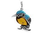 Kettenanhänger OSTSEE-SCHMUCK "Ostsee-Schmuck Anhänger Vogel Anhänger Vogel", weiß, Schmuckanhänger, Damen, 34 x 22mm, Silber 925 (Sterlingsilber), 3,4 g, Kettenanhänger