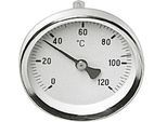 Raumthermometer AEG HAUSTECHNIK "ZT 34", silber, B:6cm H:6cm T:3cm, Temperaturmessgeräte, für Standspeicher 300-400 Liter